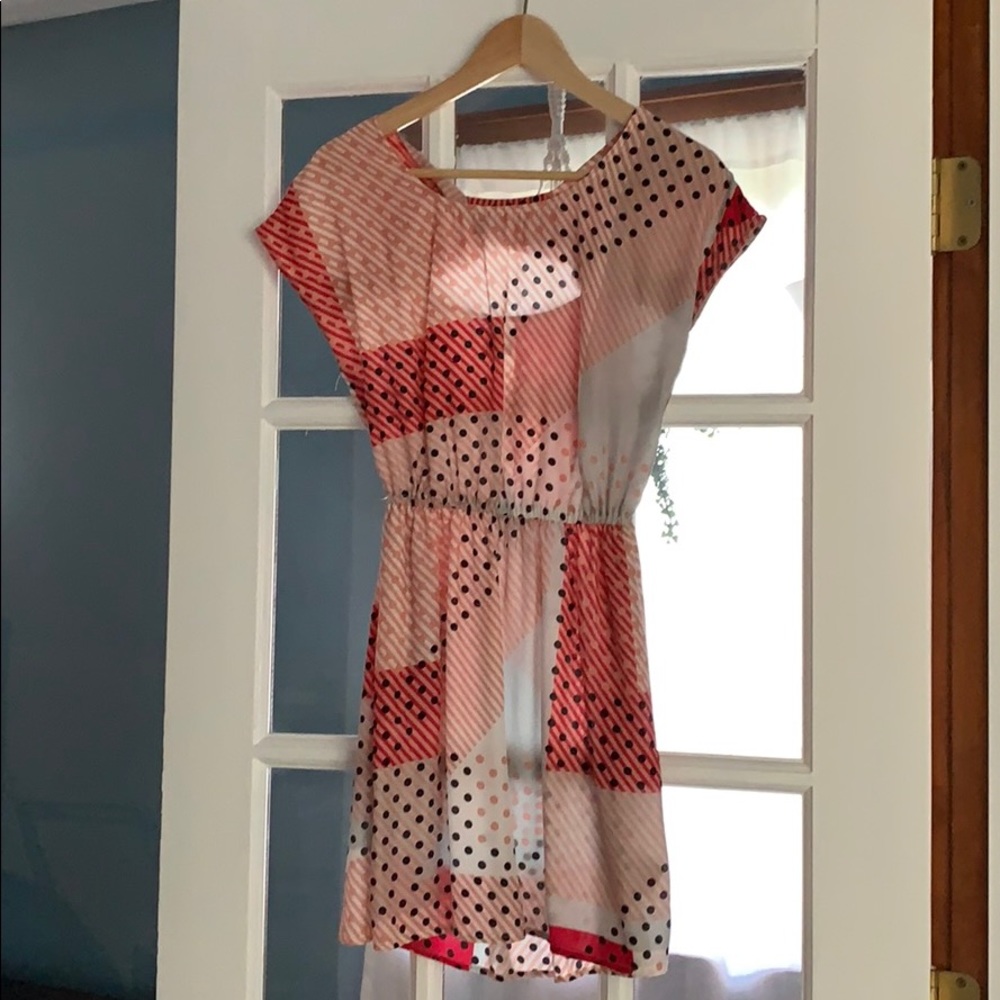 XS Pink Multicolor Mini Dress